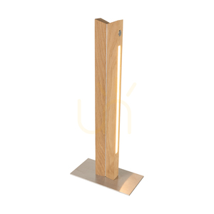 Lampă de masă dublă, stejar uleiat/nichel mat, 2xLED 9,5 W, 20 cm 1 Lampă de masă dublă, stejar uleiat/nichel mat, 2xLED 9,5 W, 20 cm small 1
