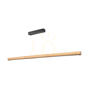 Lampa suspendată Conor, stejar uleiat/negru, 1xLED 45 W, iluminare în sus și în jos, 160 cm 0 Lampa suspendată Conor, stejar uleiat/negru, 1xLED 45 W, iluminare în sus și în jos, 160 cm small 0