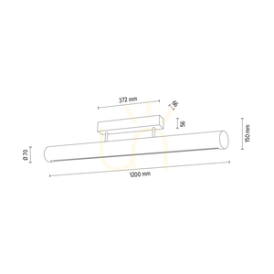 Lampa de tavan Conor, stejar uleiat/nichel mat, 1xLED 34,5 W, iluminare în sus și în jos, 120 cm 4 Lampa de tavan Conor, stejar uleiat/nichel mat, 1xLED 34,5 W, iluminare în sus și în jos, 120 cm small 4