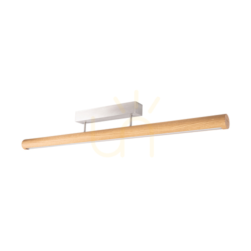 Verifica Lampa de tavan Conor, stejar uleiat/nichel mat, 1xLED 34,5 W, iluminare în sus și în jos, 120 cm