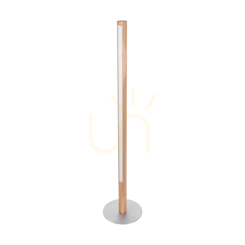 Verifica Lampa de podea Conor, stejar uleiat/nichel mat, 1xLED 32 W, Ø30 cm
