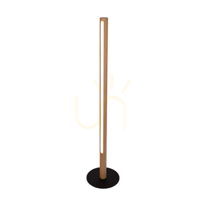 Lampa de podea Conor, stejar uleiat/negru, 1xLED 32 W, Ø30 cm small 1