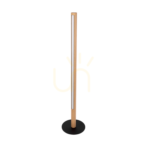 Verifica Lampa de podea Conor, stejar uleiat/negru, 1xLED 32 W, Ø30 cm