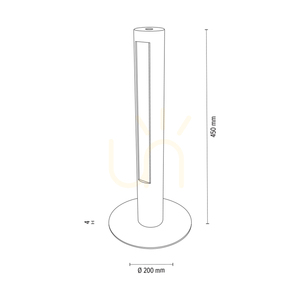 Lampa de masă Conor, stejar uleiat/nichel mat, 1xLED 9 W, Ø20 cm small 4