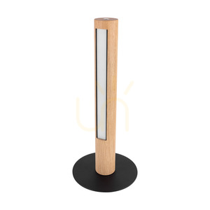 Lampa de masă Conor, stejar uleiat/negru, 1xLED 9 W, Ø20 cm small 0