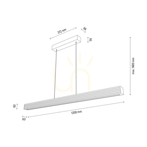 Lampă suspendată Riflet, stejar uleiat/nichel mat, 3 LED-uri, 47 W, iluminare în sus și în jos, 120 cm 5 Lampă suspendată Riflet, stejar uleiat/nichel mat, 3 LED-uri, 47 W, iluminare în sus și în jos, 120 cm small 5