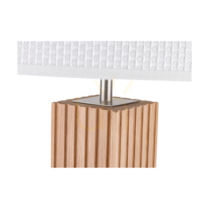 Lampa de podea Riflet, stejar tratat cu ulei/nichel mat, abajur alb, 1xE27, Ø50 cm 2 Lampa de podea Riflet, stejar tratat cu ulei/nichel mat, abajur alb, 1xE27, Ø50 cm small 2