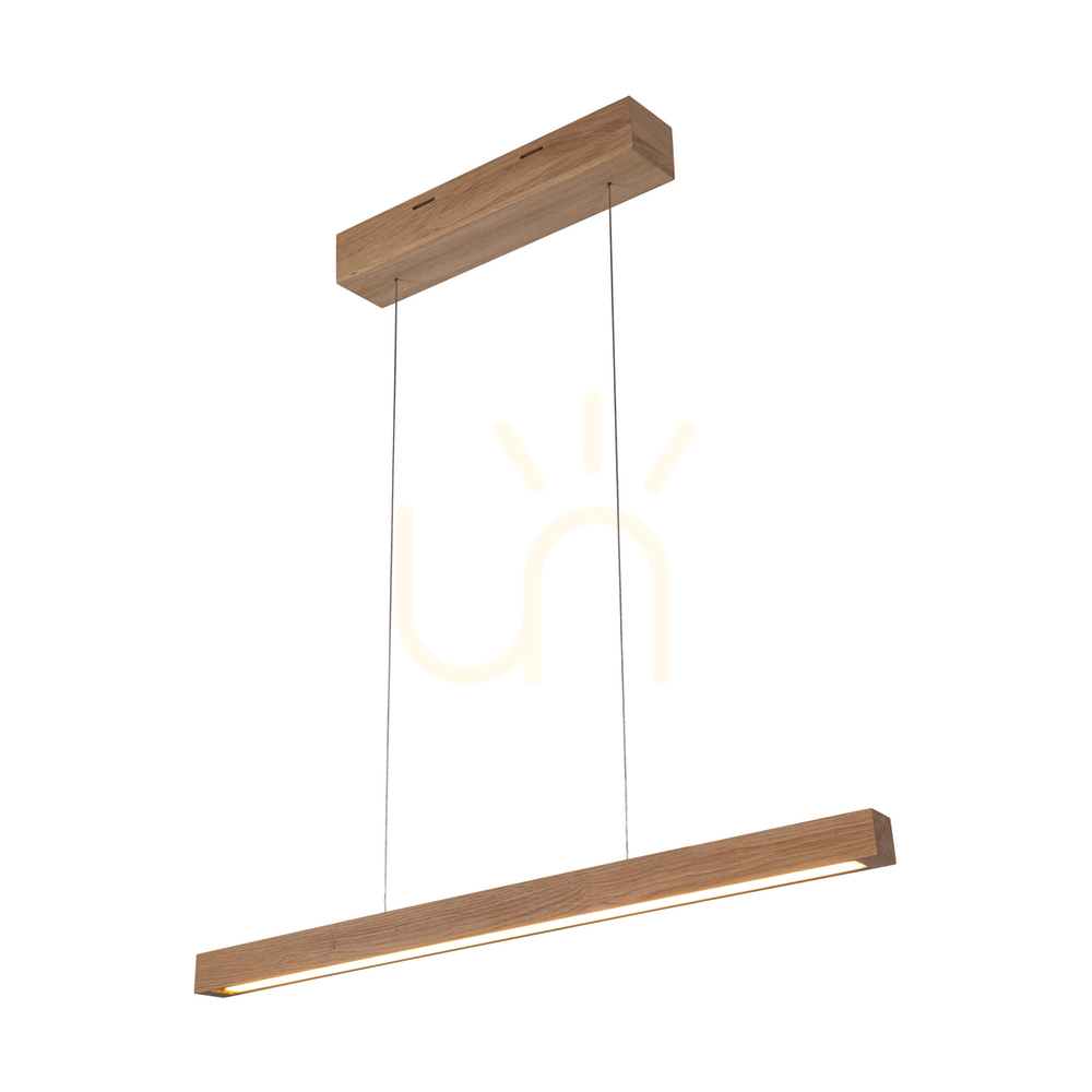 Vedere Lampă suspendată Smal CCT, stejar uleiat, 1xLED 26,4 W, lumină orientabilă în sus și în jos, 80 cm Lampă suspendată Smal CCT, stejar uleiat, 1xLED 26,4 W, lumină orientabilă în sus și în jos, 80 cm