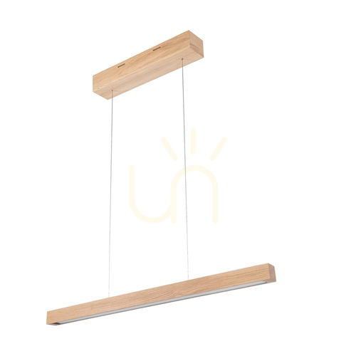 Verifica Lampă suspendată Smal CCT, stejar uleiat, 1xLED 26,4 W, lumină orientabilă în sus și în jos, 80 cm
