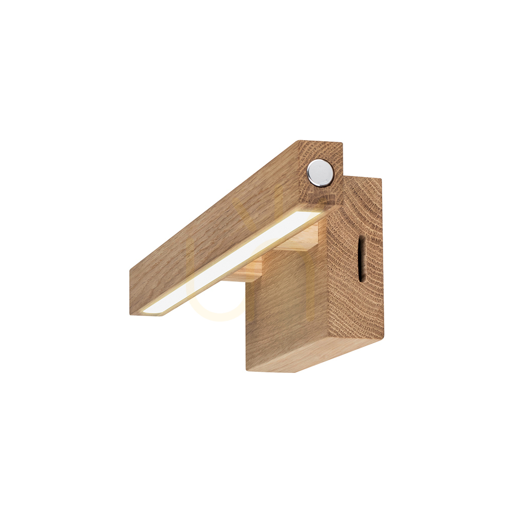 Vedere Aplică de perete Smal CCT, stejar uleiat, 1xLED 5,4 W, 40 cm Aplică de perete Smal CCT, stejar uleiat, 1xLED 5,4 W, 40 cm