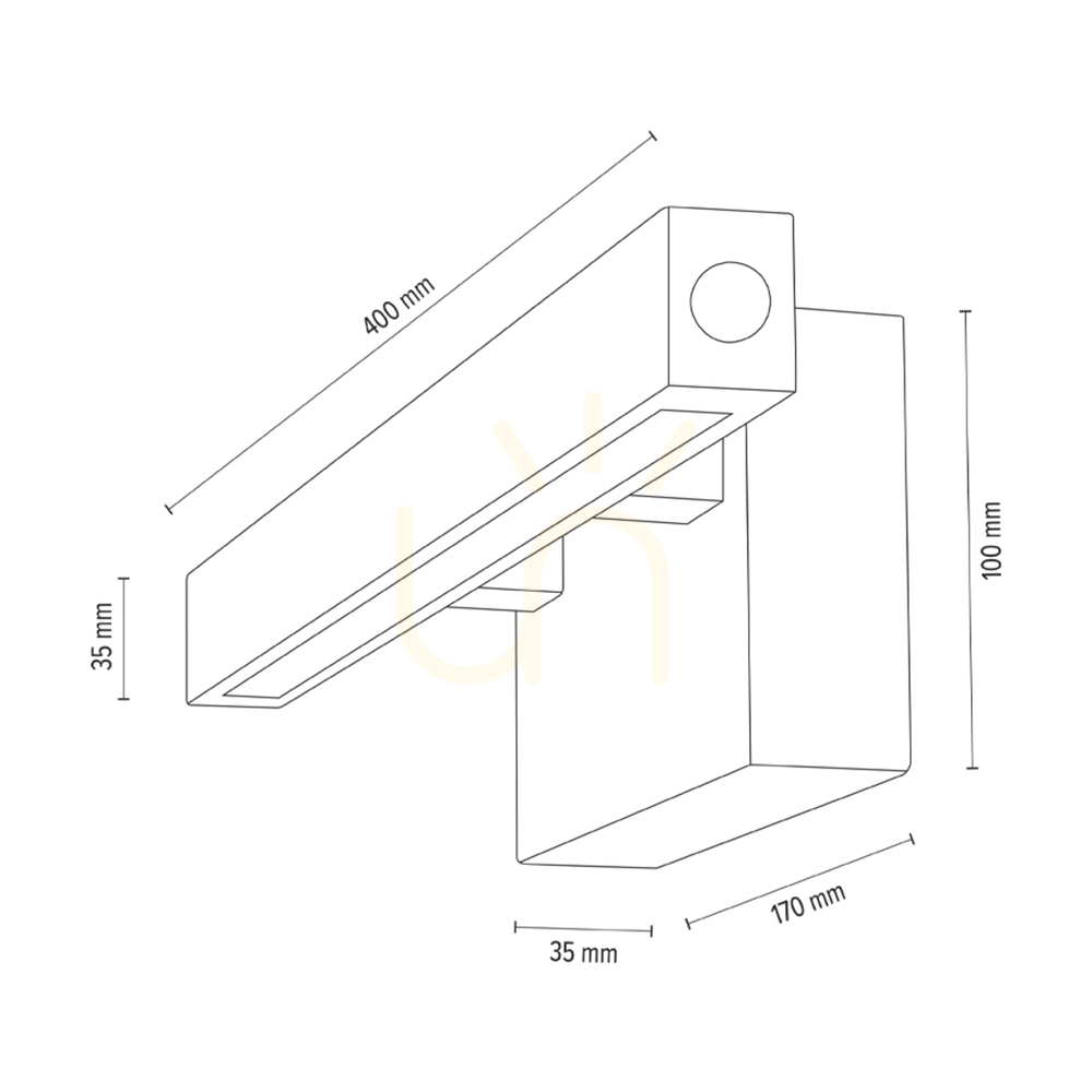 Spectacol Aplică de perete Smal CCT, stejar uleiat, 1xLED 5,4 W, 40 cm Aplică de perete Smal CCT, stejar uleiat, 1xLED 5,4 W, 40 cm