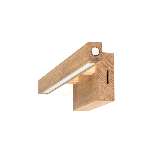 Verifica Aplică de perete Smal CCT, stejar uleiat, 1xLED 5,4 W, 40 cm