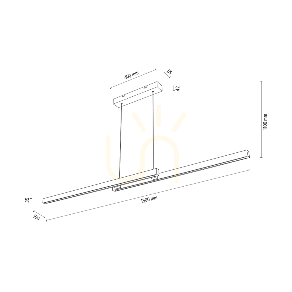 previzualizare Lampă suspendată Smal CCT, stejar uleiat, 2xLED, 34,3 W, 150 cm Lampă suspendată Smal CCT, stejar uleiat, 2xLED, 34,3 W, 150 cm