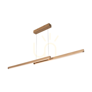 Lampă suspendată Smal CCT din stejar cu finisaj uleios, 2 LED-uri, 34,3 W, iluminare în sus și în jos, 150 cm small 1