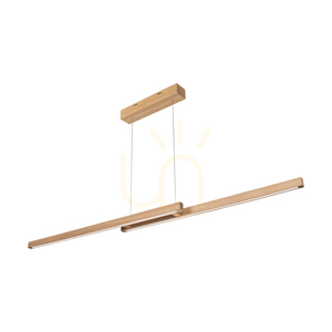 Lampă suspendată Smal CCT din stejar cu finisaj uleios, 2 LED-uri, 34,3 W, iluminare în sus și în jos, 150 cm small 0