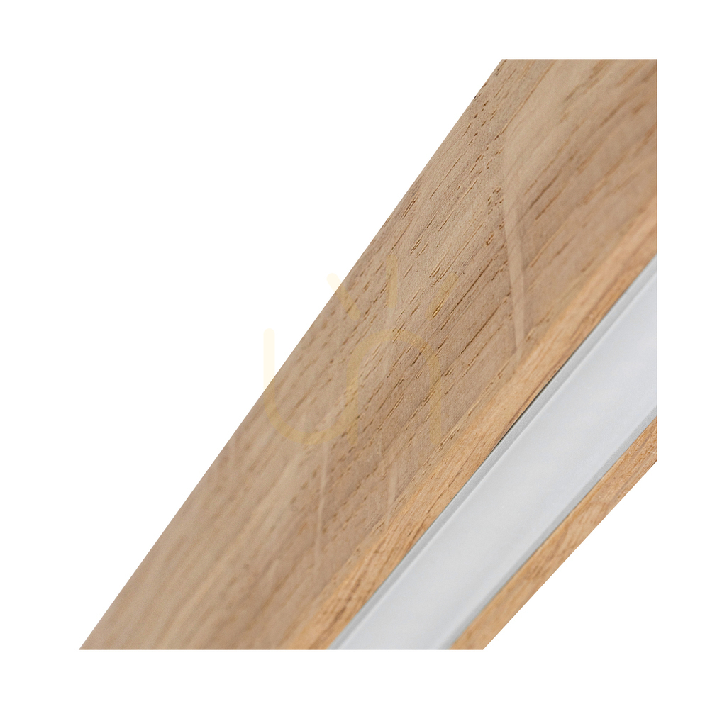 previzualizare Lampă de tavan / aplice de perete Ramme, stejar uleiat, 2xLED, 48 W, 83 cm Lampă de tavan / aplice de perete Ramme, stejar uleiat, 2xLED, 48 W, 83 cm