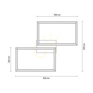 Lampă de tavan / aplice de perete Ramme, stejar uleiat, 2xLED, 48 W, 83 cm 3 Lampă de tavan / aplice de perete Ramme, stejar uleiat, 2xLED, 48 W, 83 cm small 3