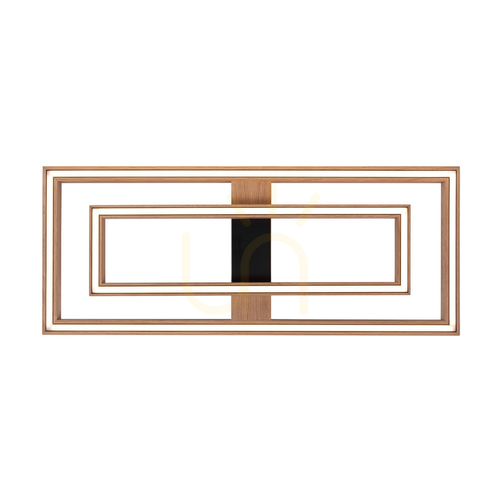 Vedere Lampă de tavan / aplice de perete Ramme, stejar uleiat/negru, 2xLED, 55,5 W, 83,7 cm Lampă de tavan / aplice de perete Ramme, stejar uleiat/negru, 2xLED, 55,5 W, 83,7 cm