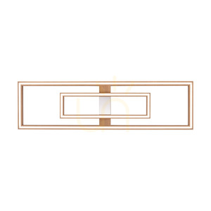 Lampă de tavan / aplice de perete Ramme, stejar uleiat/nichel mat, 2xLED, 67,5 W, 123,7 cm small 1
