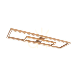 Lampă de tavan / aplice de perete Ramme, stejar uleiat/nichel mat, 2xLED, 67,5 W, 123,7 cm small 3