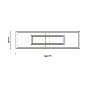 Lampă de tavan / aplice de perete Ramme, stejar uleiat/nichel mat, 2xLED, 67,5 W, 123,7 cm small 4