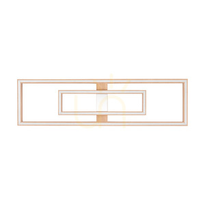Lampă de tavan / aplice de perete Ramme, stejar uleiat/nichel mat, 2xLED, 67,5 W, 123,7 cm small 0