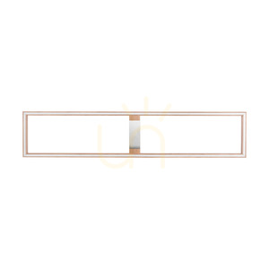 Lampă de tavan / aplice de perete Ramme, stejar uleiat/nichel mat, 1xLED 57 W, 163,7 cm small 0
