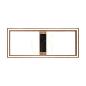 Lampă de tavan / aplice de perete Ramme, stejar uleiat/negru, 1xLED 33 W, 83,7 cm small 1