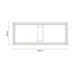 Lampă de tavan / aplice de perete Ramme, stejar uleiat/negru, 1xLED 33 W, 83,7 cm small 4