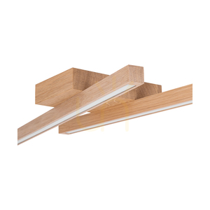 Lampa de tavan / aplice de perete Linus, stejar uleiat, 2xLED, 18 W, 87,5 cm small 2