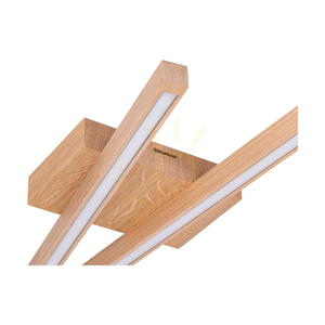 Lampa de tavan / aplice de perete Linus, stejar uleiat, 2xLED, 18 W, 87,5 cm small 3