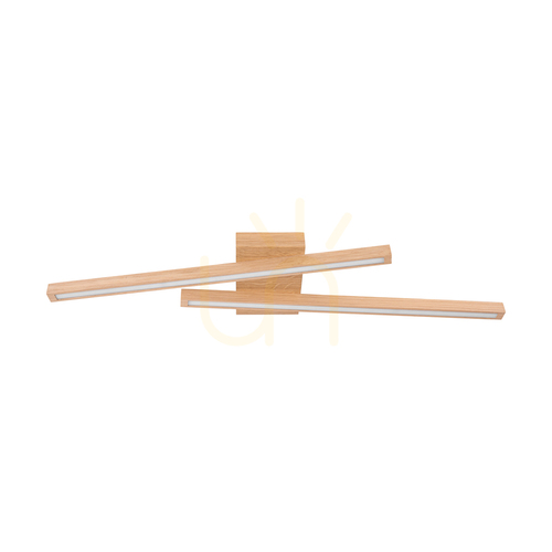 Verifica Lampa de tavan / aplice de perete Linus, stejar uleiat, 2xLED, 18 W, 87,5 cm