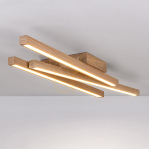 Lampa de tavan / aplice de perete Linus, stejar uleiat, 3 LED-uri, 29 W, 84,5 cm small 4