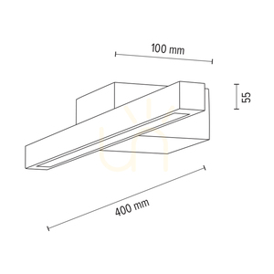 Aplică de perete Aqua Luce, stejar uleiat, 1xLED 6 W, 40 cm 3 Aplică de perete Aqua Luce, stejar uleiat, 1xLED 6 W, 40 cm small 3