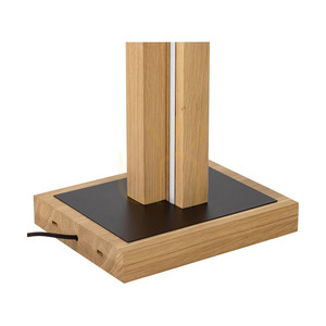 Lampa de podea Soho, stejar uleiat/negru, 2 LED-uri, 37,5 W, 28 cm small 3