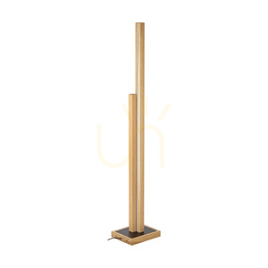 Lampa de podea Soho, stejar uleiat/negru, 2 LED-uri, 37,5 W, 28 cm small 0