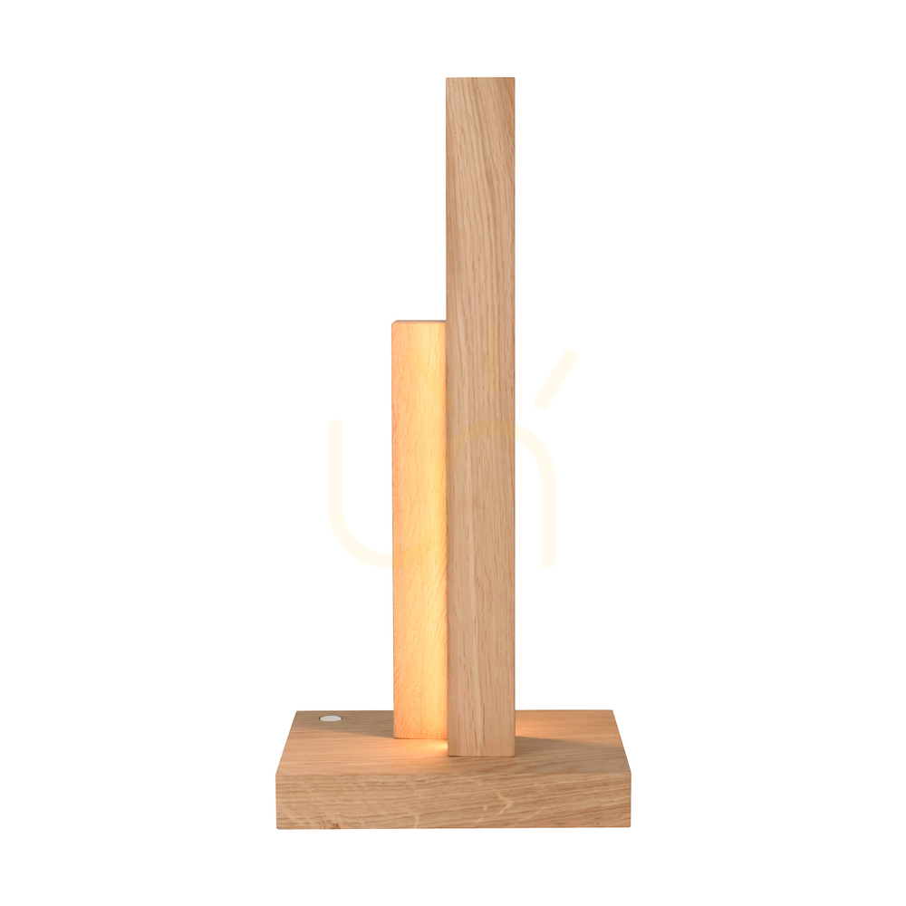 Afişa Lampa de masă Soho, stejar tratat cu ulei, 2xLED 10 W, 21,5 cm Lampa de masă Soho, stejar tratat cu ulei, 2xLED 10 W, 21,5 cm