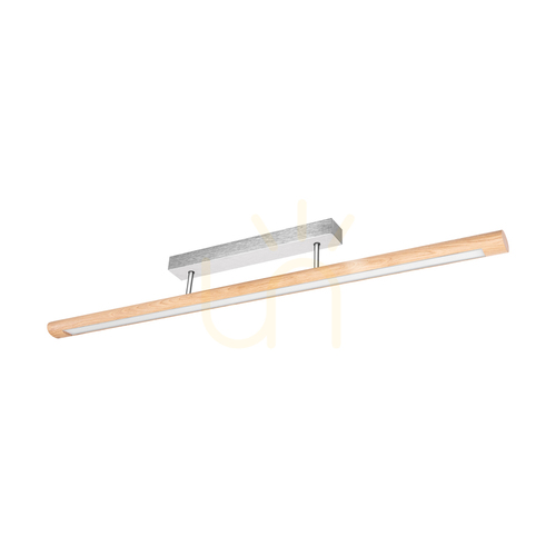 Verifica Lampa de tavan Razmus, stejar uleiat/nichel mat, 1xLED 28 W, 98 cm