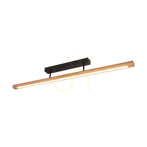 Lampa de tavan Razmus, stejar uleiat/negru, 1xLED 28 W, 98 cm small 1
