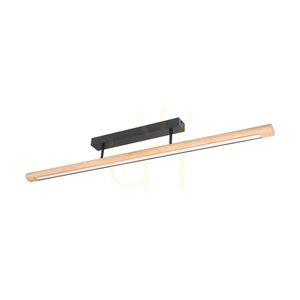 Lampa de tavan Razmus, stejar uleiat/negru, 1xLED 28 W, 98 cm small 0