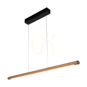 Lampa suspendată Razmus, stejar uleiat/negru, 1xLED 28 W, lumină orientabilă în sus și în jos, 98 cm 1 Lampa suspendată Razmus, stejar uleiat/negru, 1xLED 28 W, lumină orientabilă în sus și în jos, 98 cm small 1