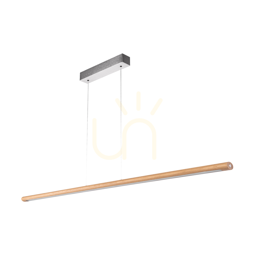 Verifica Lampa suspendată Razmus, stejar uleiat/nichel mat, 1xLED 46 W, lumină orientabilă în sus și în jos, 158 cm Lampa suspendată Razmus, stejar uleiat/nichel mat, 1xLED 46 W, lumină orientabilă în sus și în jos, 158 cm