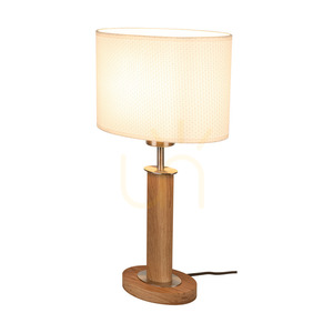 Lampa de masă Mercedes, stejar uleiat/nichel mat, abajur alb, 1xE27, 25 cm 1 Lampa de masă Mercedes, stejar uleiat/nichel mat, abajur alb, 1xE27, 25 cm small 1