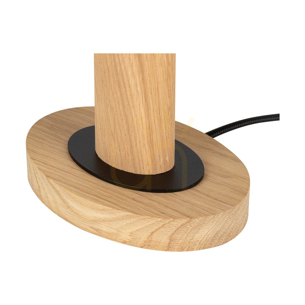 Afişa Lampa de podea Mercedes, stejar uleiat/negru, abajur maro-negru-auriu, 1xE27, 25 cm Lampa de podea Mercedes, stejar uleiat/negru, abajur maro-negru-auriu, 1xE27, 25 cm