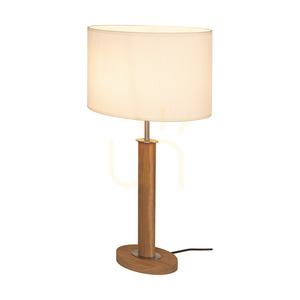 Lampa de masă Mercedes, stejar uleiat/nichel mat, abajur alb, 1xE27, 36 cm 1 Lampa de masă Mercedes, stejar uleiat/nichel mat, abajur alb, 1xE27, 36 cm small 1