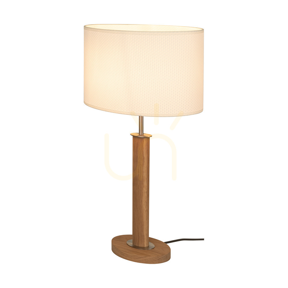 Vedere Lampa de masă Mercedes, stejar uleiat/nichel mat, abajur alb, 1xE27, 36 cm Lampa de masă Mercedes, stejar uleiat/nichel mat, abajur alb, 1xE27, 36 cm