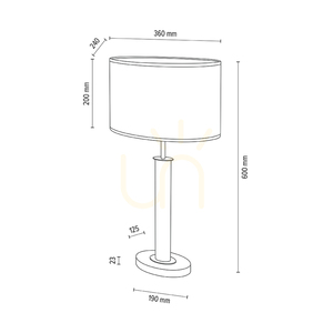 Lampa de masă Mercedes, stejar uleiat/nichel mat, abajur alb, 1xE27, 36 cm 4 Lampa de masă Mercedes, stejar uleiat/nichel mat, abajur alb, 1xE27, 36 cm small 4