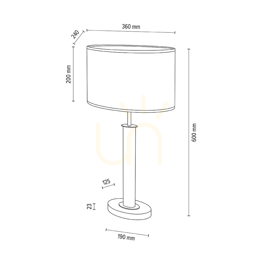 Spectacol Lampa de masă Mercedes, stejar uleiat/nichel mat, abajur alb, 1xE27, 36 cm Lampa de masă Mercedes, stejar uleiat/nichel mat, abajur alb, 1xE27, 36 cm