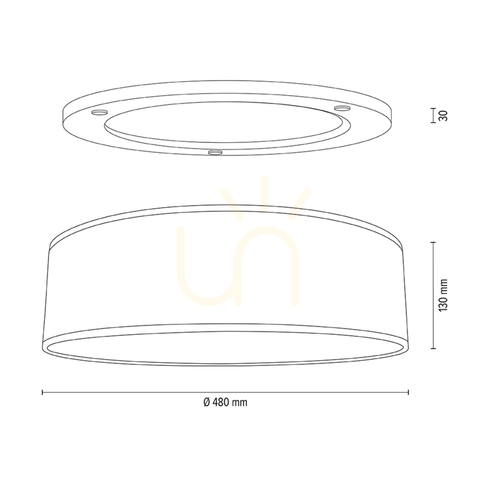 Spectacol Lampa de tavan Mercedes, stejar uleiat, abajur crem și argintiu, 3xE27, Ø48 cm Lampa de tavan Mercedes, stejar uleiat, abajur crem și argintiu, 3xE27, Ø48 cm