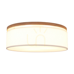Lampa de tavan Mercedes, stejar uleiat, abajur alb, 3xE27, Ø48 cm 1 Lampa de tavan Mercedes, stejar uleiat, abajur alb, 3xE27, Ø48 cm small 1
